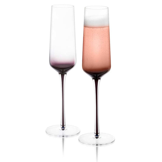 Black Swan Champagne Glasses